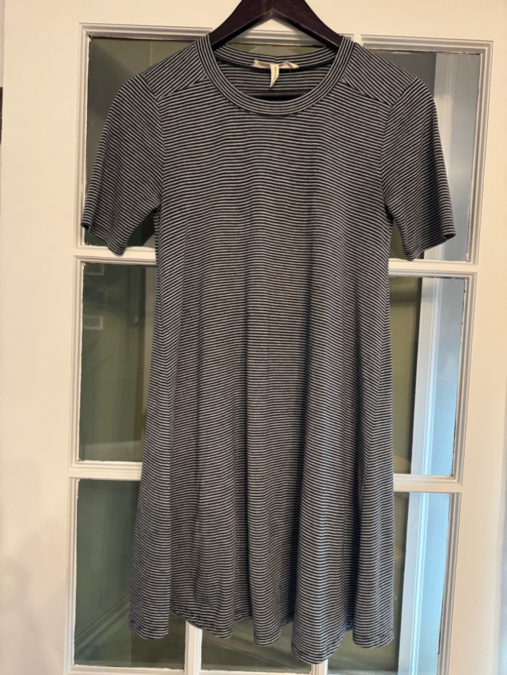 BCBGeneration Black and White Striped Mini Dress